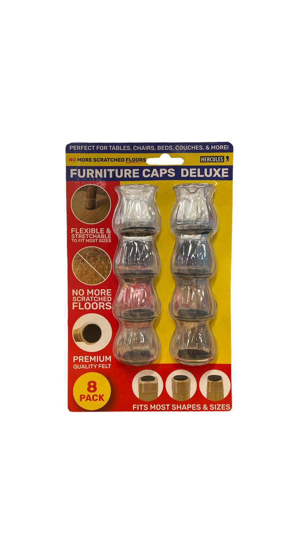 Furniture Caps Deluxe 8 Pack