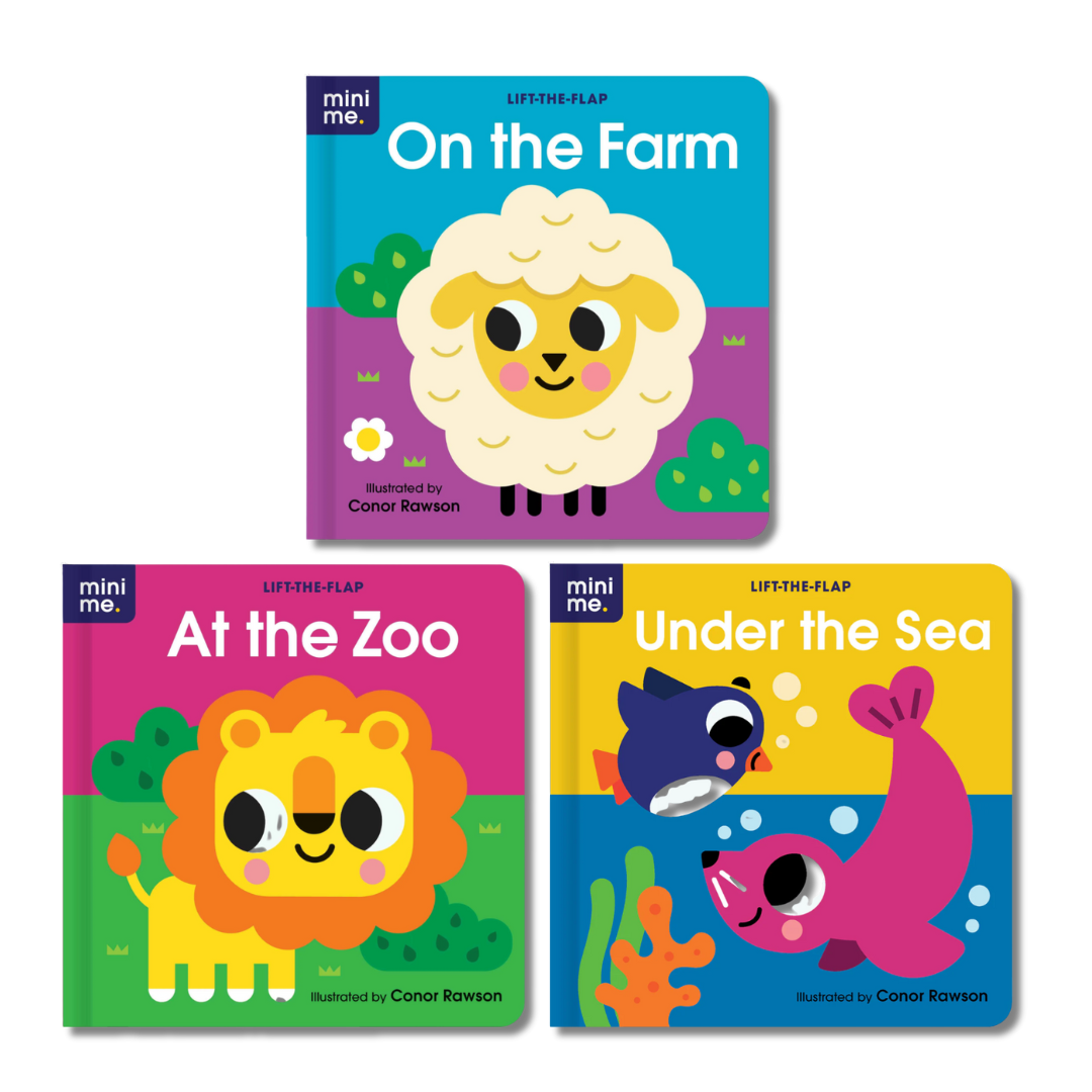 Mini Me Lift the Flap 3 Book Pack - Farm, Zoo, Sea – Books & Gifts Direct