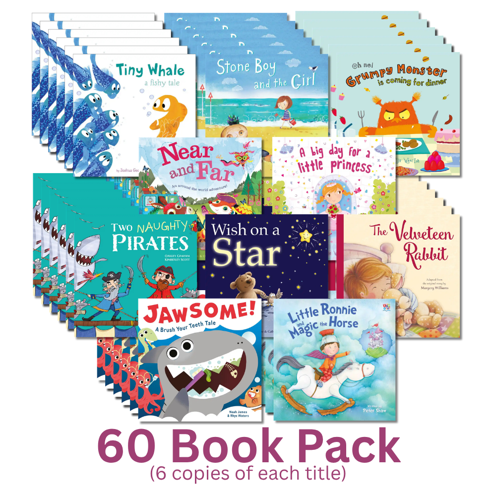 Tiny Whale 60 Book Pack (6 copies of each title) Pre Order
