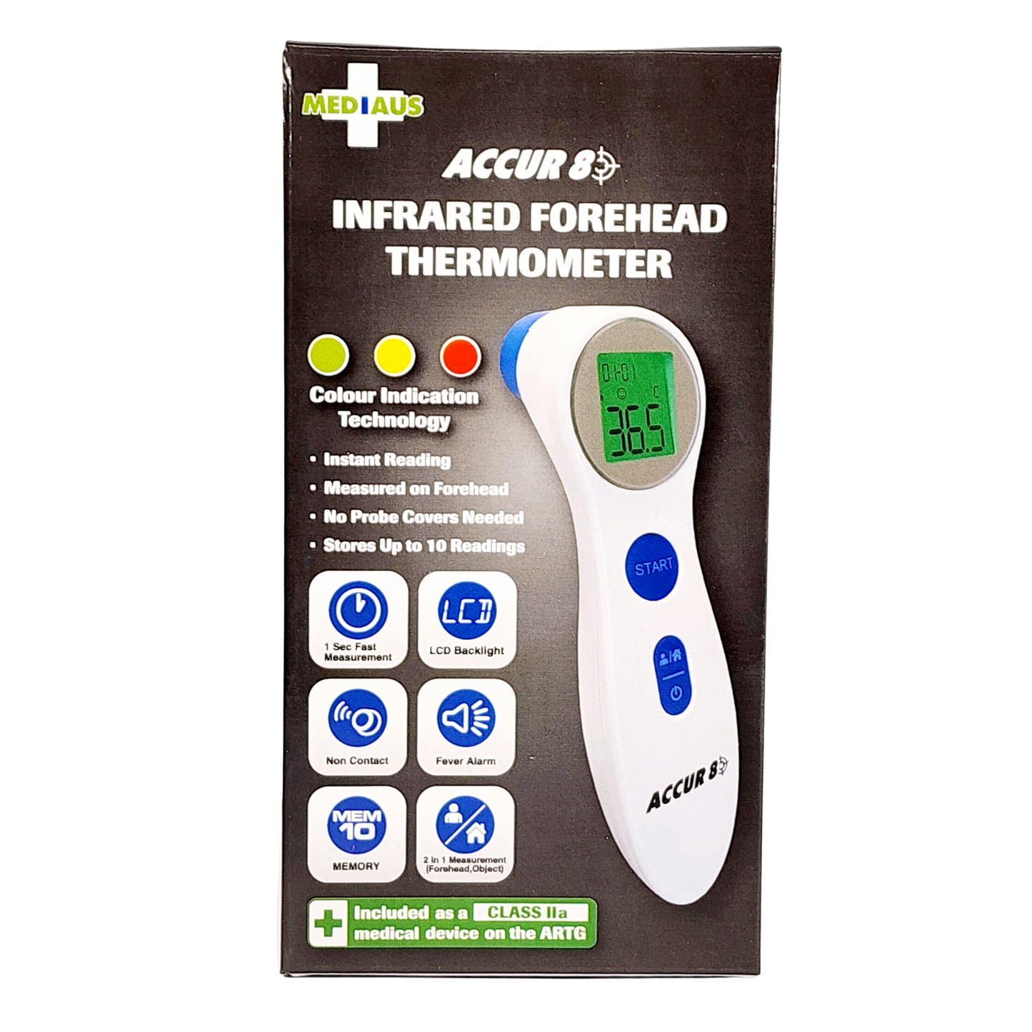 Accur8 Infrared Forehead Thermometer