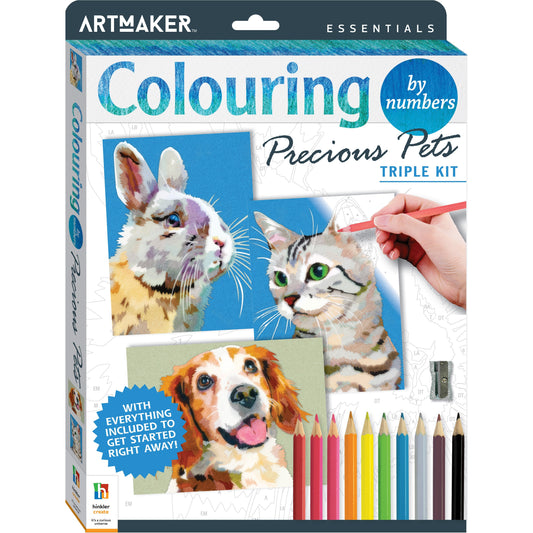 Precious Pets Colouring By Numbers