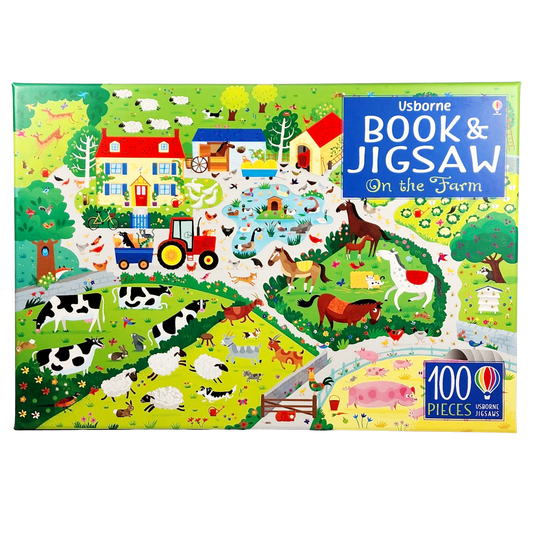 On the Farm Book & Jigsaw Usborne