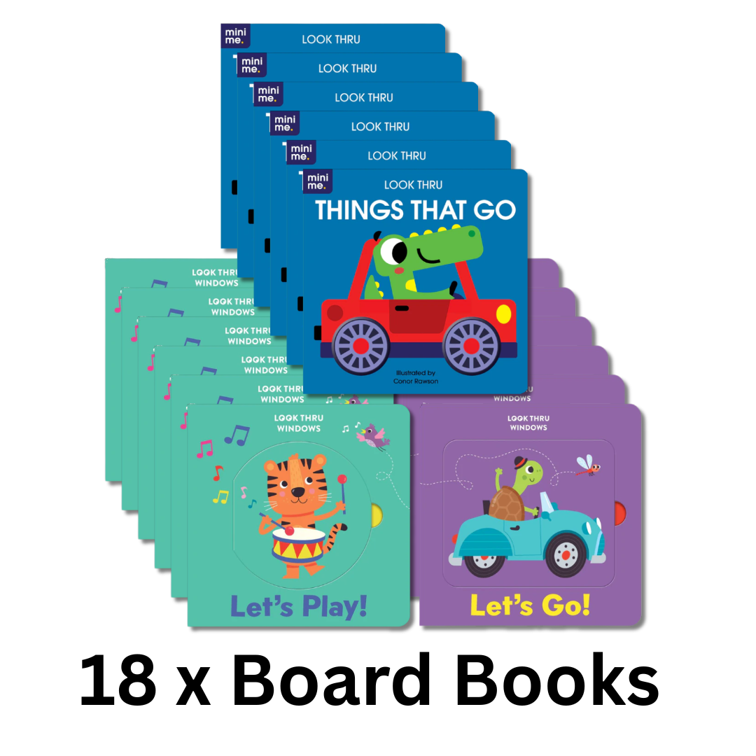 Mini Me Look Thru 18 Pack Board Books