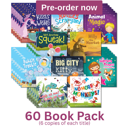 Kisses & Wishes 19 by 19cm 60 Book Pack (6 copies of each title) Pre Order