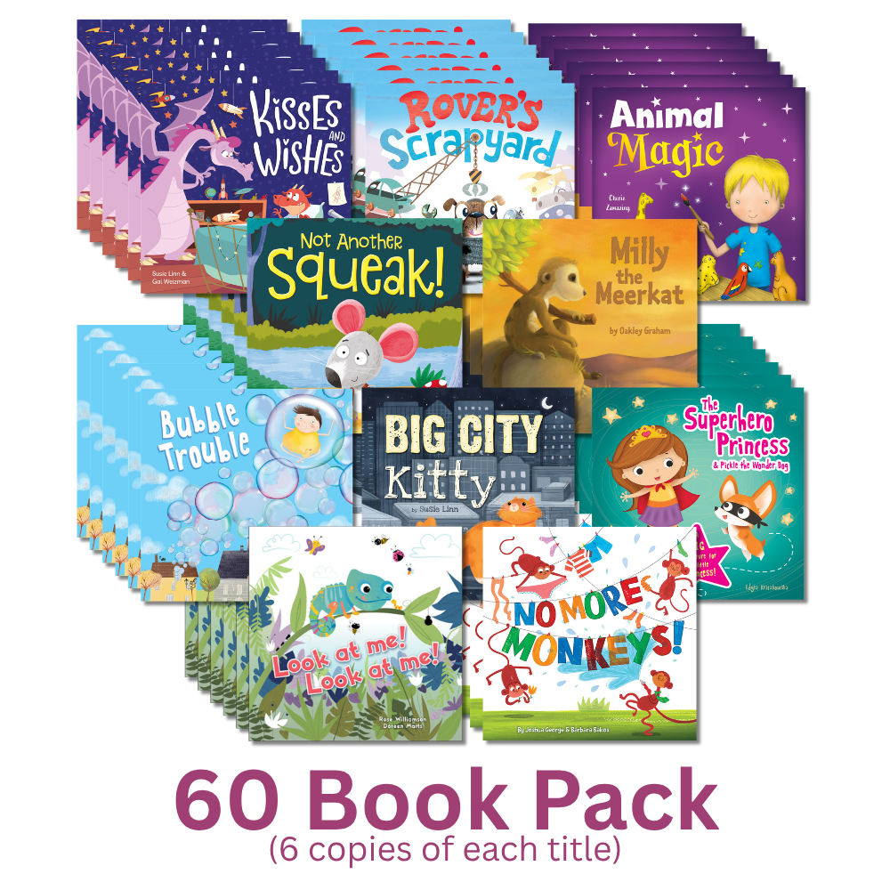 Kisses & Wishes 19 by 19cm 60 Book Pack (6 copies of each title) Pre Order