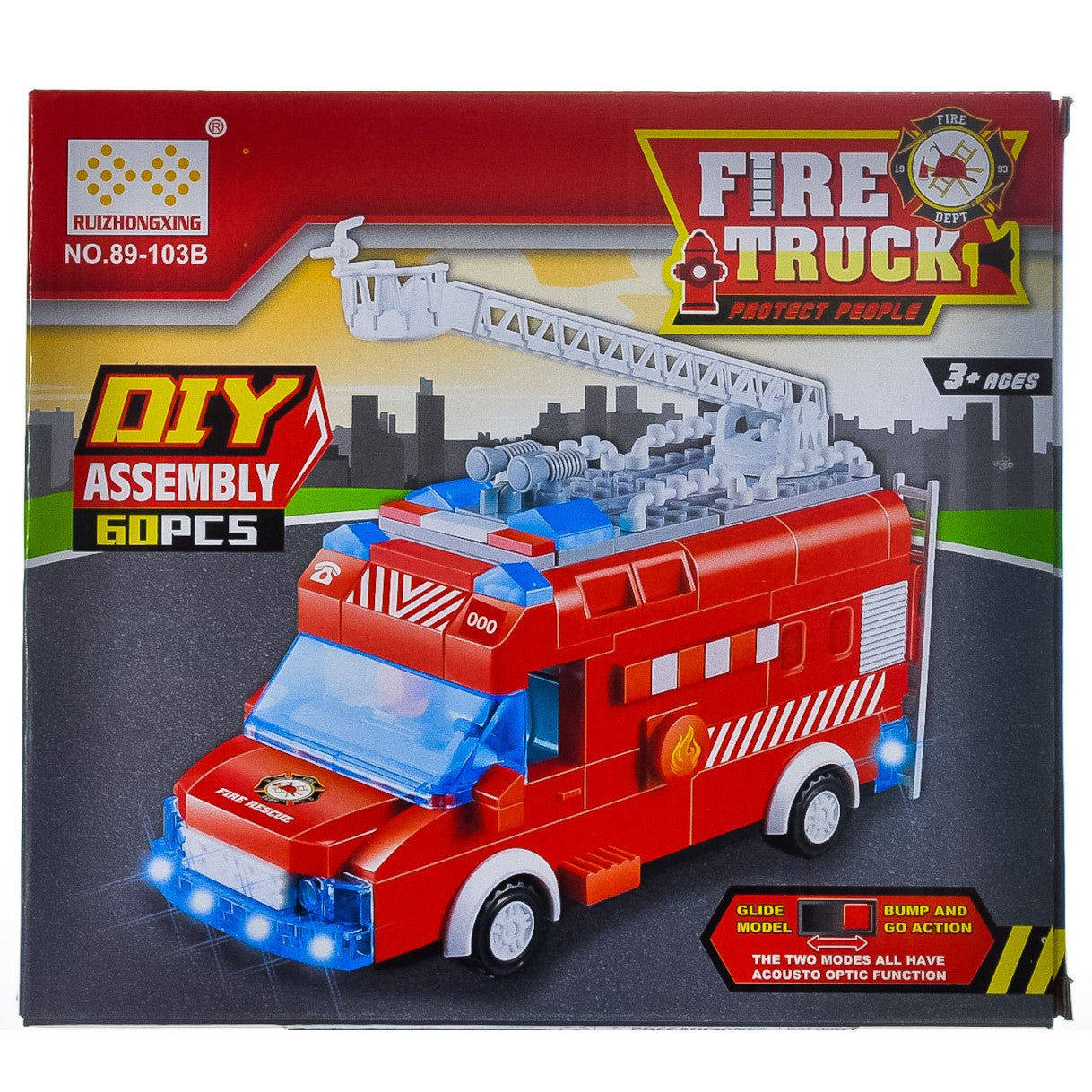Fire Truck DIY Assembly 60 Piece