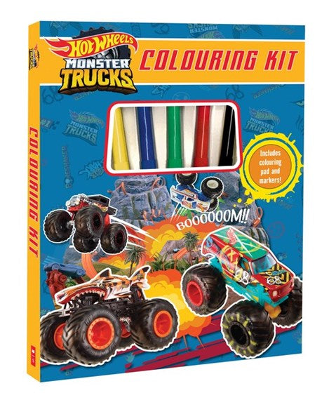 Hot Wheels Monster Trucks Colouring Kit