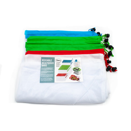 Reusable Mesh Produce Bags Set 12