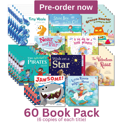Tiny Whale 60 Book Pack (6 copies of each title) Pre Order