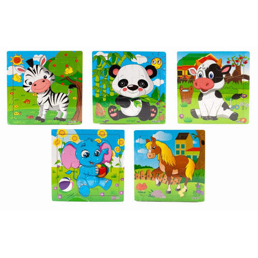 Wooden Animal Jigsaw 5 Pack