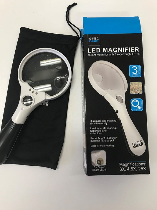 LED magnifier with carry Bag