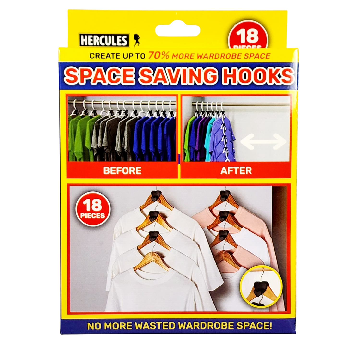 Space Saving Hooks 18 Pcs
